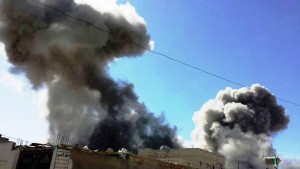 صعدة-آثار-القصف-على-المجمع-المالي-والمركز-الثقافي11