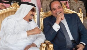 الرئيس المصري والملك السعودي