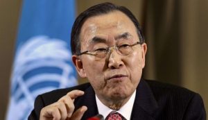 الامين لمنظمة الامم المتحدة بان كي مون