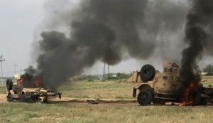 تدمير مدرعات سعودية استهدفتها القوات اليمنية